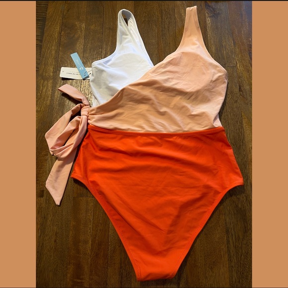 Cupshe Other - CUPSHE Women's One Piece Swimsuit Color Block Wrap Crisscross Bathing Suit